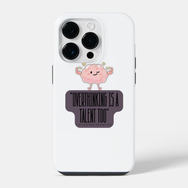 Funda Para iPhone Ropa divertida para cerebros poderosos para los qu (Reverso )