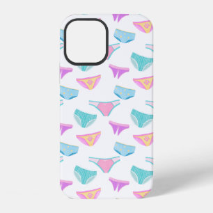 Funda Para iPhone 12 Ropa interior de niña grande Diva Glam Rosa Azul