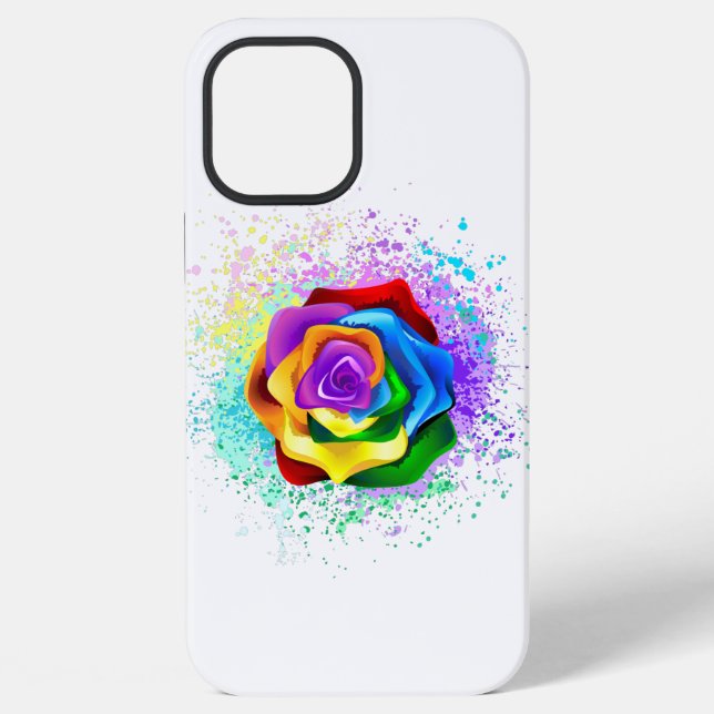 Funda Para iPhone Rosa Arcoíris Colorida (Reverso )