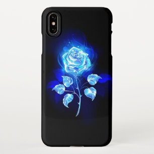 Funda Para iPhone XS Max Rosa azul en llamas