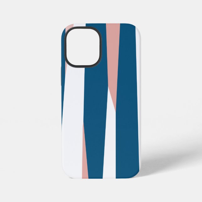 Funda Para iPhone Rosa azul y blanco (Reverso )