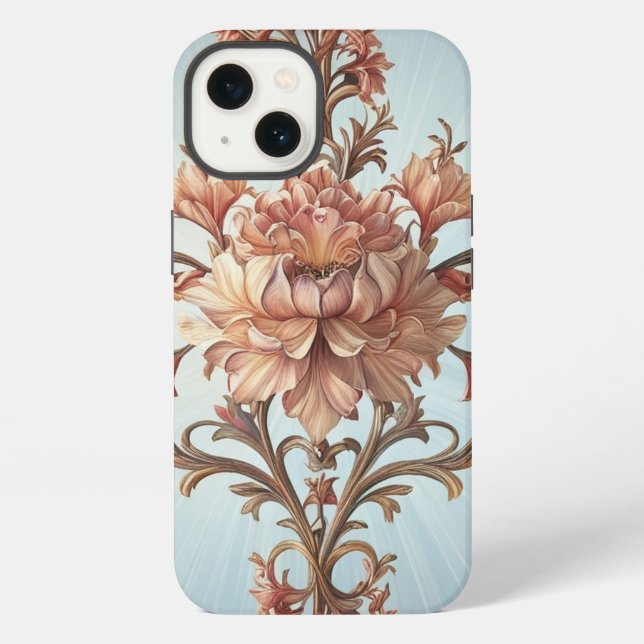 Funda Para iPhone Rosa barroco (Reverso )