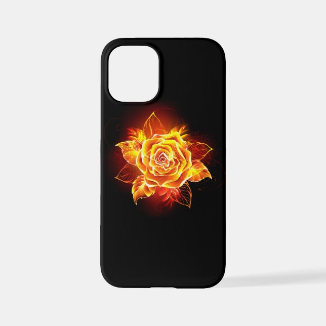Funda Para iPhone Rosa de incendios en auge (Reverso )