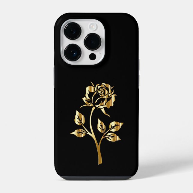 Funda Para iPhone Rosa Dorada (Reverso )