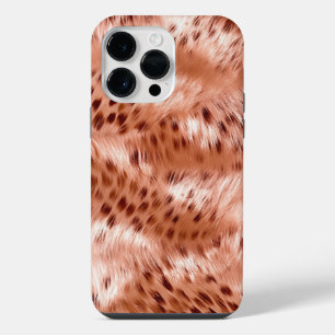 Funda Para iPhone 14 Pro Max Rosa Dorado Rubor Rosa Leopardo