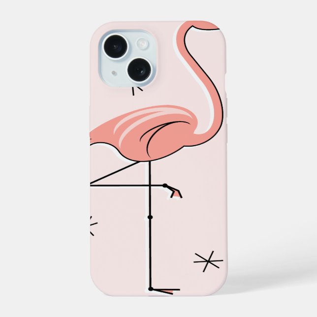 Funda para iPhone rosa flamenco (Reverso )