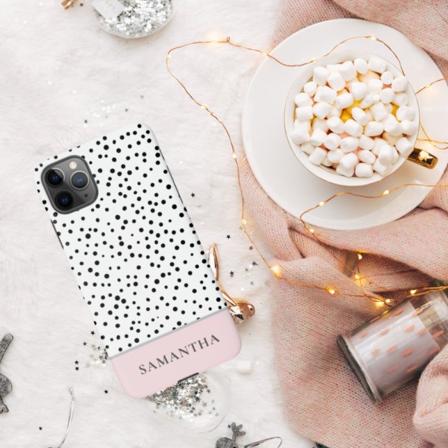 Funda Para iPhone Rosa Girly Pastel moderno con nombre personalizado (Subido por el creador)