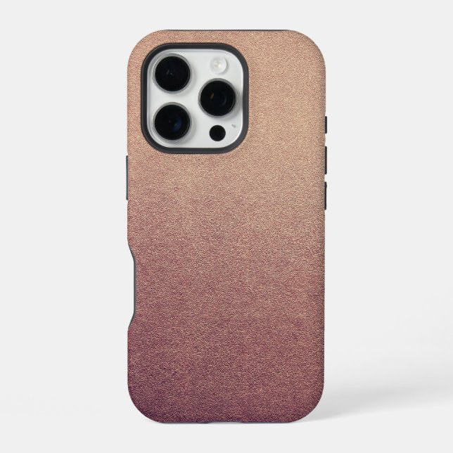 Funda Para iPhone Rosa Ombre Purpurina Sand Look Pink (Reverso )