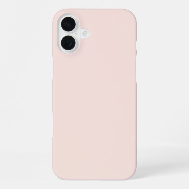 Funda Para iPhone Rosa Pálido Sólido Simple (Reverso )