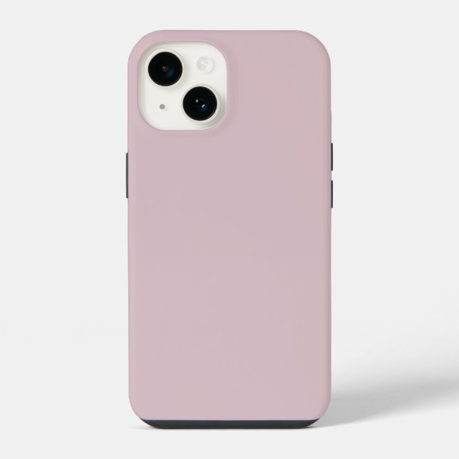 Funda Para iPhone Rosa Pastel Sólido (Reverso )