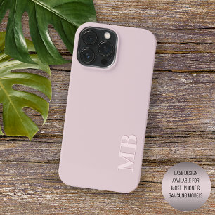 Funda Para iPhone 16 Pro Max Rosa Polvo Suave Luz Personalizada Blush Rosa Colo