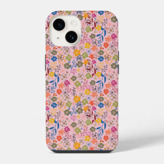 Funda Para iPhone 14 Rosa Sombra de Batik Moderno