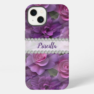 Rosas 3D púrpura y rosa, personalizado de marco de
