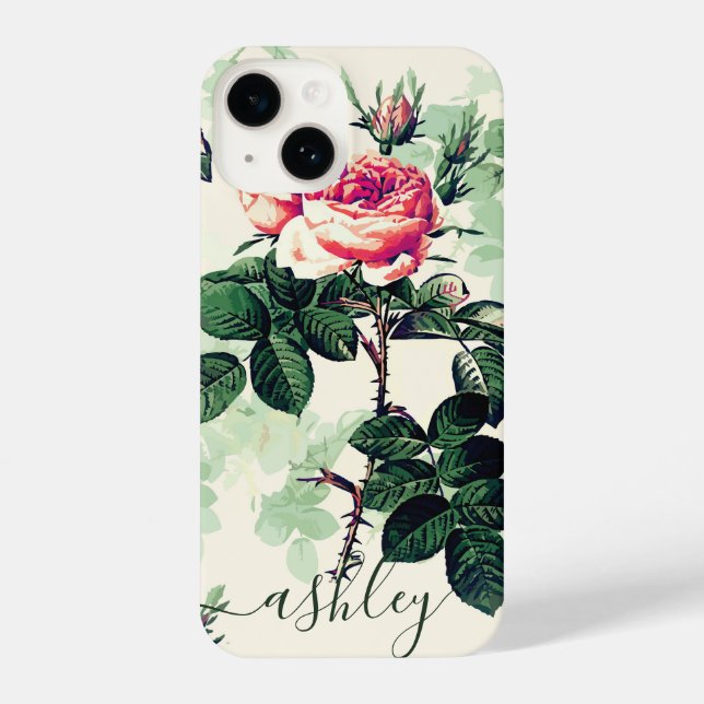Funda Para iPhone Rosas de época (Reverso )