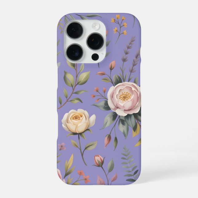 Funda Para iPhone Rosas del Jardín Rosado (Reverso)