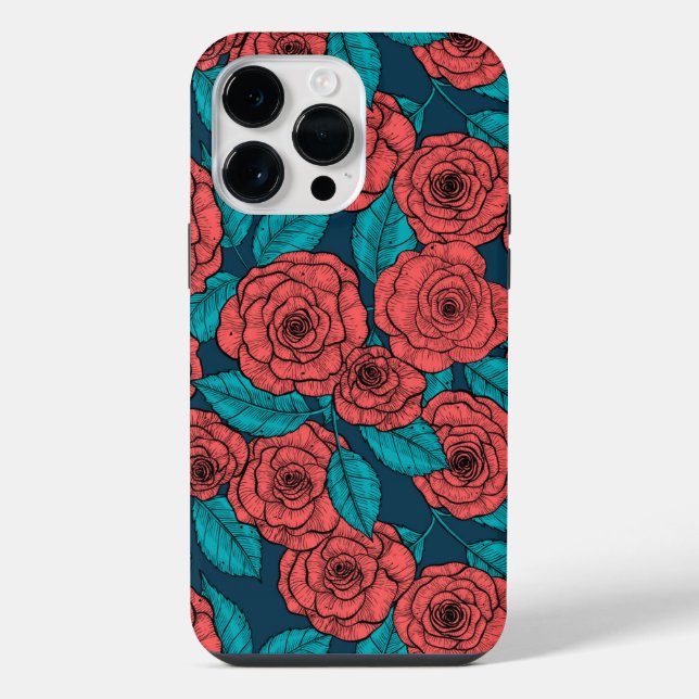 Funda Para iPhone Rosas rojas (Reverso )