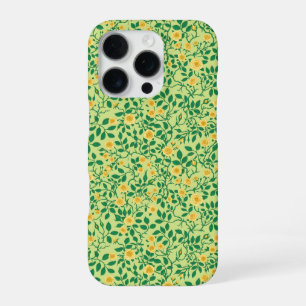 Funda Para iPhone 16 Pro Rosas silvestres en amarillo y verde