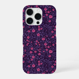 Funda Para iPhone 16 Pro Rosas silvestres en rosa y morado