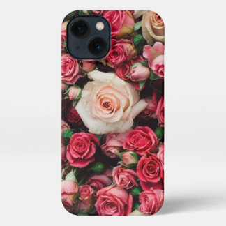 Rose Bouquet iPhone 13 Slim Fit Funda, brillante