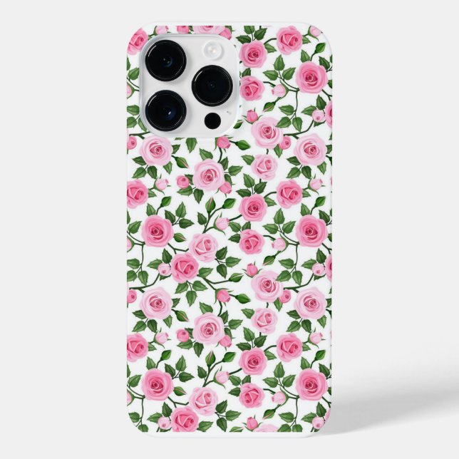 Funda Para iPhone Rose Flower Motif  (Reverso)