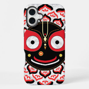 Funda Para iPhone 16 Plus Rostro de Lord Jagannath Chakra Deidad Hindú
