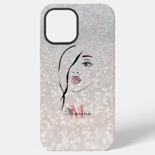 Funda Para iPhone 12 Pro Max rostro de niña,glamuroso , cara, personalizado mod