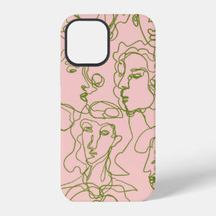 Funda Para iPhone 12 Rostros femeninos abstractos contemporáneos. E min