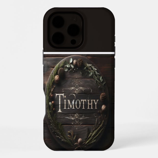 Funda Para iPhone Rótulo ruso de Timothy (Reverso )