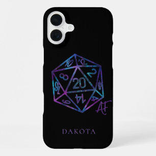Funda Para iPhone 16 Plus RPG Crit AF   Dados de Juego de Mesa de Fantasía N