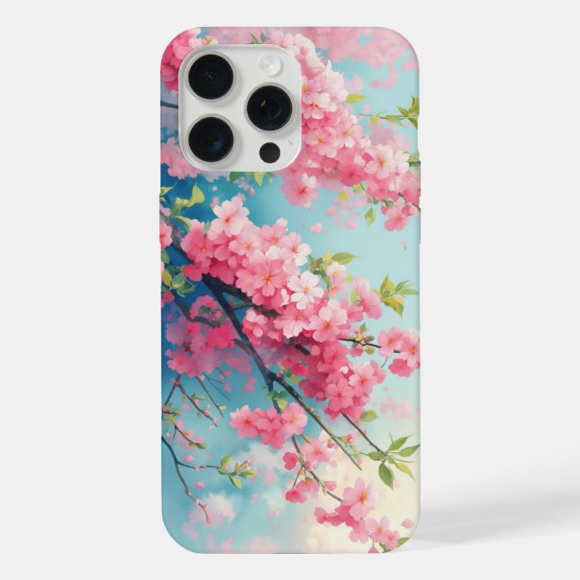 Funda Para iPhone Rubor de Sakura de Primavera (Reverso )