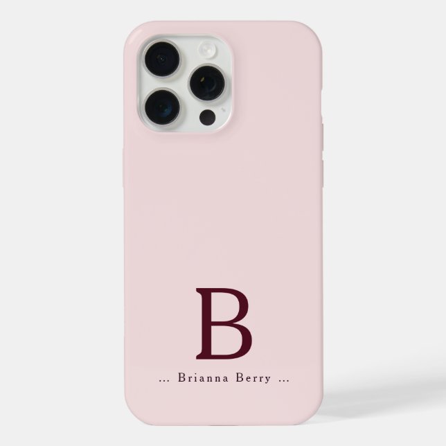 Funda Para iPhone Rubor Monogram Elegant (Reverso )