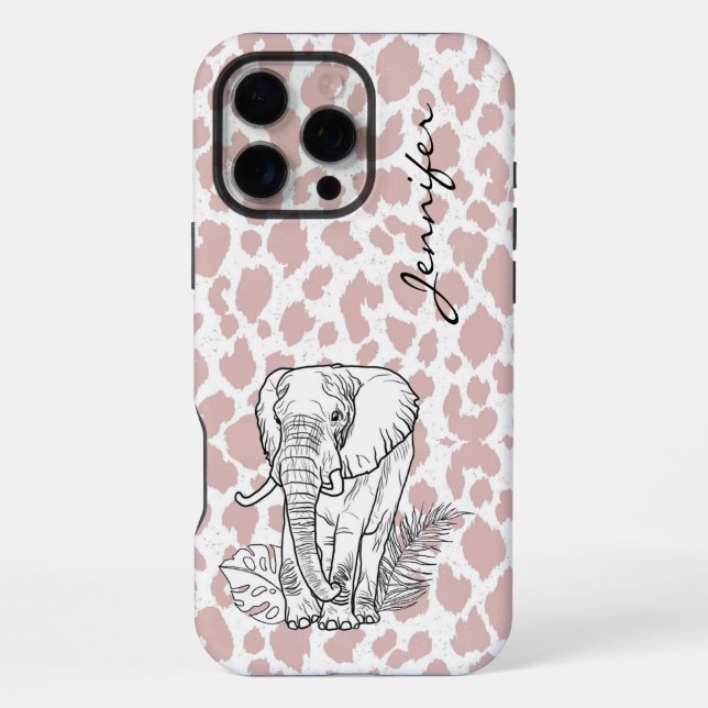 Funda Para iPhone Rubor Pink Elephant iPhone (Reverso )