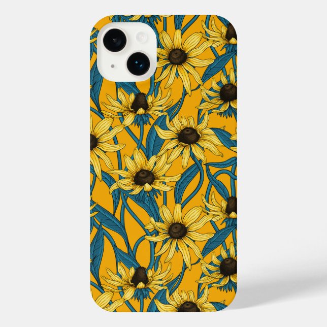 Funda Para iPhone Rudbekia amarilla (Reverso )