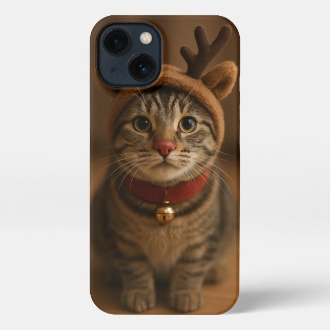 Funda Para iPhone Rudolph the Cat iPhone 13 Case (Reverso )