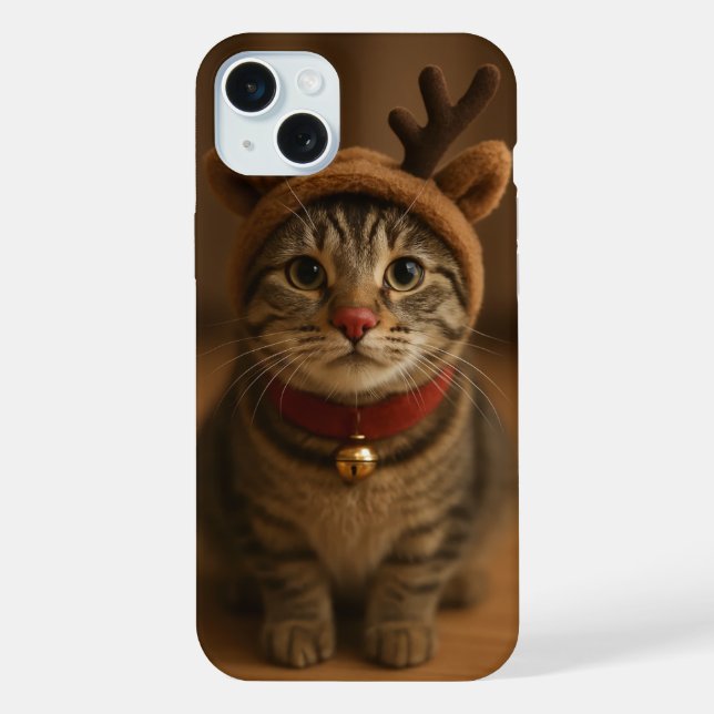 Funda Para iPhone Rudolph the Cat iPhone 15 Plus Case (Reverso )