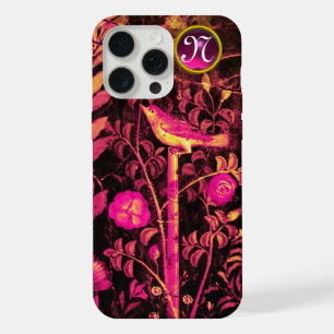 RUISEÑOR CON MONOGRAMA DE ROSAS, Rosa Negro Amaril