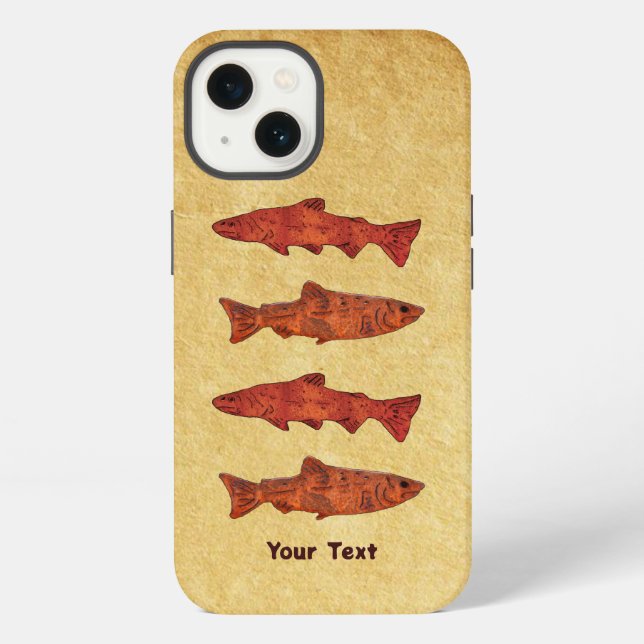 Funda Para iPhone Rustic Trout (Reverso )