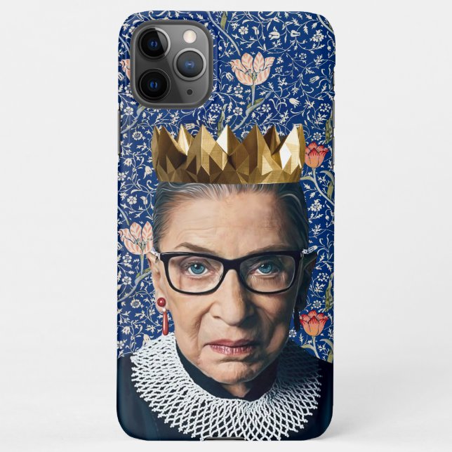 Funda Para iPhone Ruth Ginsburg con tapiz de Medway (Reverso)