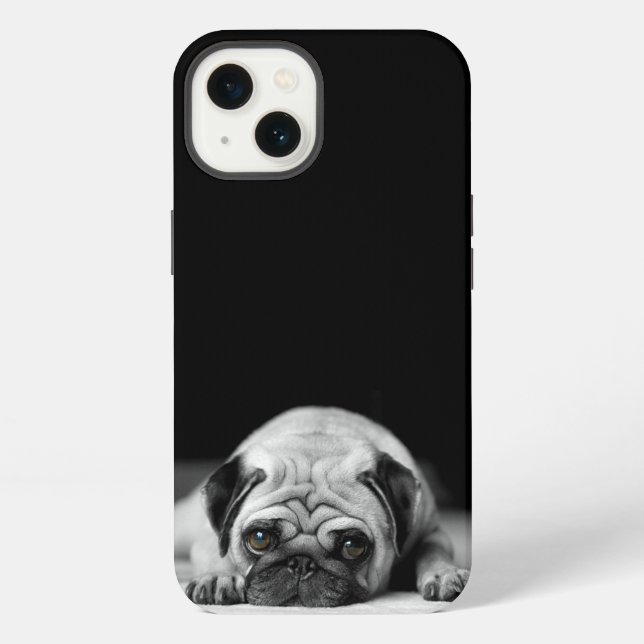 Funda Para iPhone Sad Pug (Reverso )