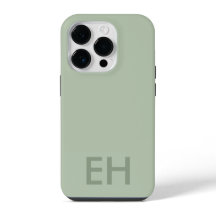 Sage Green Minimalista, Monocromatic Initials
