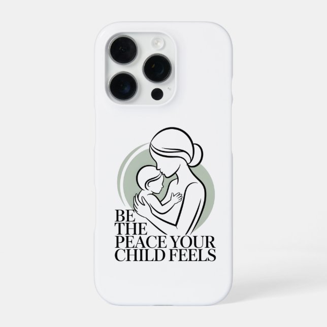 Funda Para iPhone Sage Mother Baby Silhouette Mantra (Reverso)