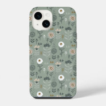 Sage Verde Floral del Bosque