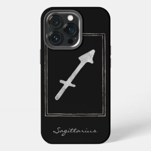 Funda Para iPhone 13 Pro Sagitario martillado astrología estrella zodiacal