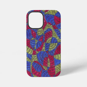 Funda Para iPhone 12 Mini Sahar Arte abstracto colorido dibujado a mano fu