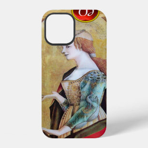 Funda Para iPhone 12 SAINT MARY MAGDALENE Pergamino Rubí Gema Monograma