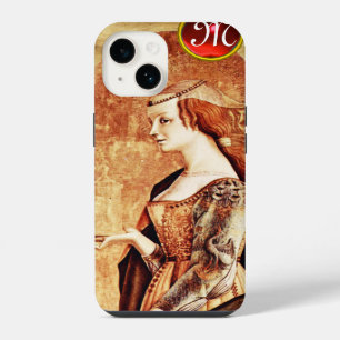 Funda Para iPhone 14 SAINT MARY MAGDALENE Pergamino Rubí Monograma