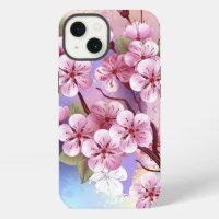 Sakura rosa sobre fondo de pintura