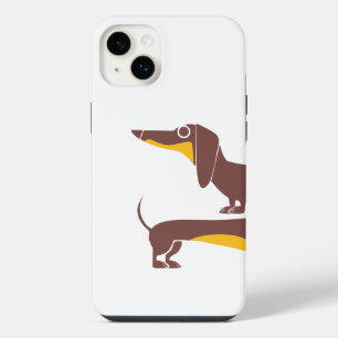 Funda Para iPhone 14 Plus Salchicha divertida para padres de perros largos