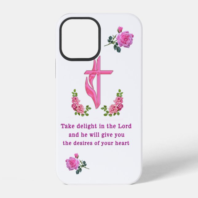 Funda Para iPhone Salmos 37:4  (Reverso )