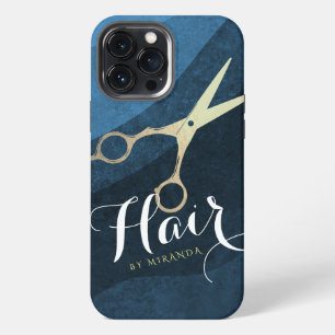 Funda Para iPhone 13 Pro Max Salón de belleza Estilista de peinados Tijeras mod
